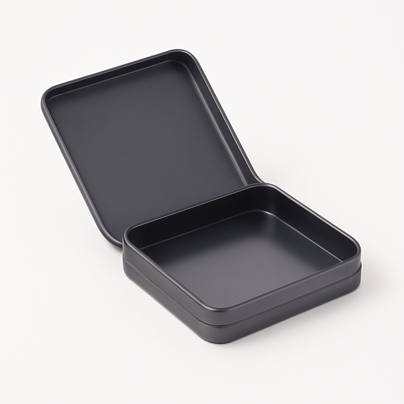 Square Hinged Tin Boxes